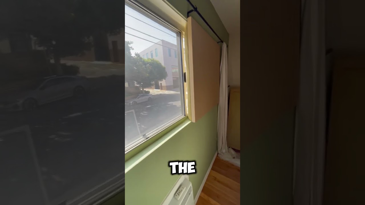 Install Setup Of Our Window Plug With Our Removable Hardware For Window Sound Proofing!