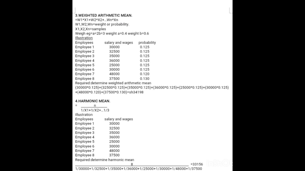 TOPIC 5: DESCRIPTIVE STATISTICS (BUSINESS MATHEMATICS NOTES)