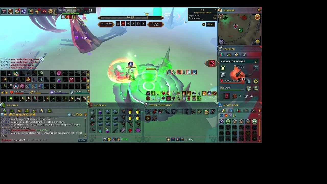 Zamorak 200% Enrage Ranged Solo in 4:31.2