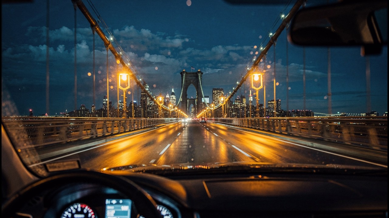 Night Drive Vibezzz — Brooklyn Bridge 🌃 | NYC Night Drive Instrumental Mix