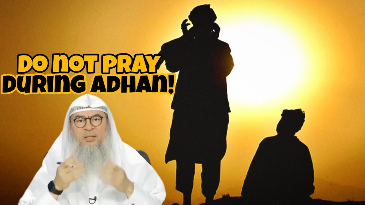 They say we must not pray any prayer when adhan is being called, is it true? #assim assim al hakeem