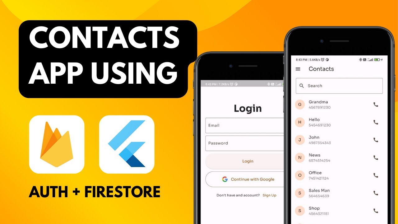 Building a Contact App with Flutter and Firebase: Step-by-Step Tutorial
