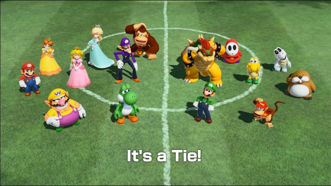 Super Mario Party – Brain-Teasing Team Soccer Match | Draw Result 😲