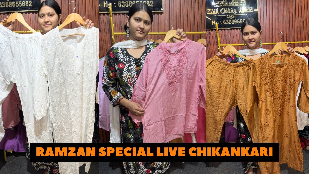 Chikankari Live Eid Sale || Book No 6388655682 #onlineshopping #liveshopping #live #shortslive