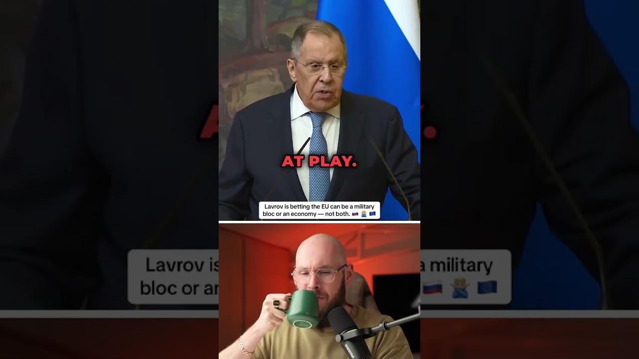 🗣 Russia's foreign minister thinks Ukraine joining the EU would do Moscow work for it🇷🇺🇺🇦🇪🇺 #shorts