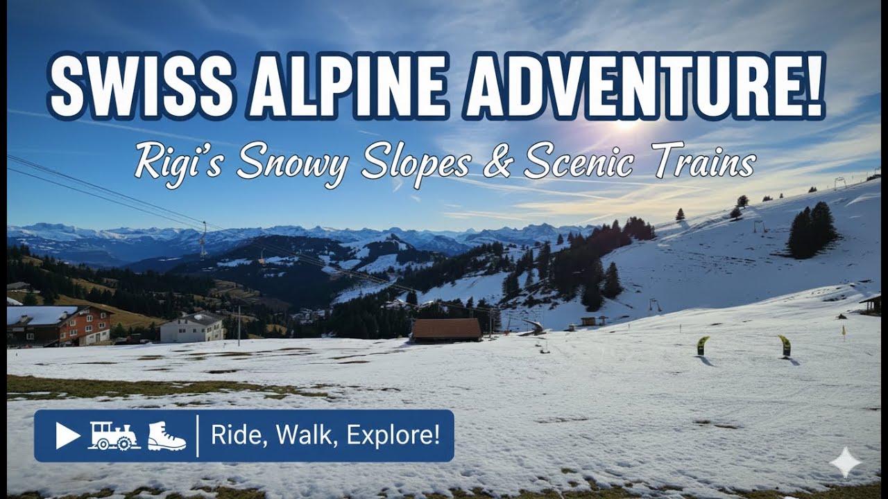 Mt. Rigi Winter Wonderland: The Ultimate Cogwheel Train Experience! 🏔️❄️🚂