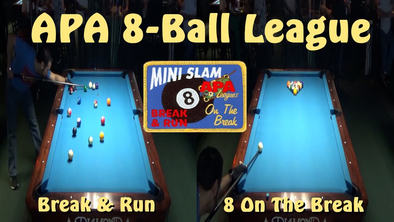 Матч лиги APA 8-Ball: Break & Run и 8 на брейке для мини-шлема!!!