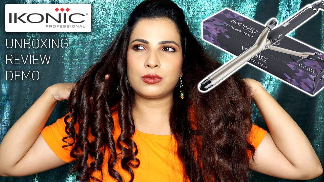 Ikonic Professional Curling Tong CT22 Review & Demo || Ikonic Hair Curler Review