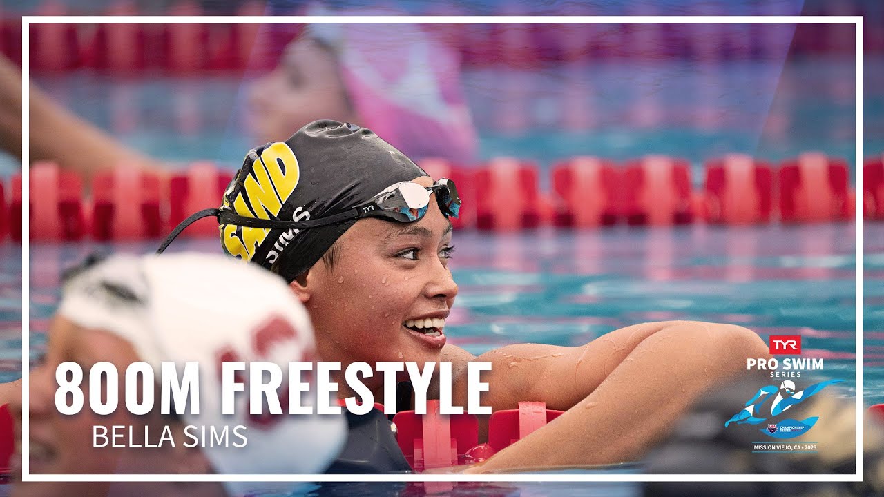 Bella Sims Touches First in Women's 800M Freestyle | 2023 TYR Pro Swim Series Mission Viejo