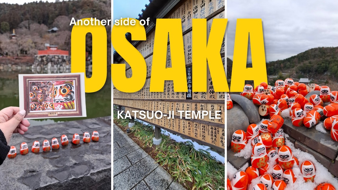 Winter in OSAKA, JAPAN 🇯🇵 |  Exploring Katsuo-ji Temple + Ippudo Ramen Stop | Travel Vlog