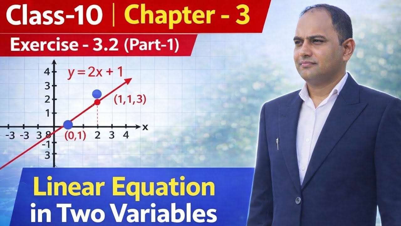 👉 Class 10 Maths Chapter 3 Exercise 3.2 (Part-1) | Linear Equation in Two Variables