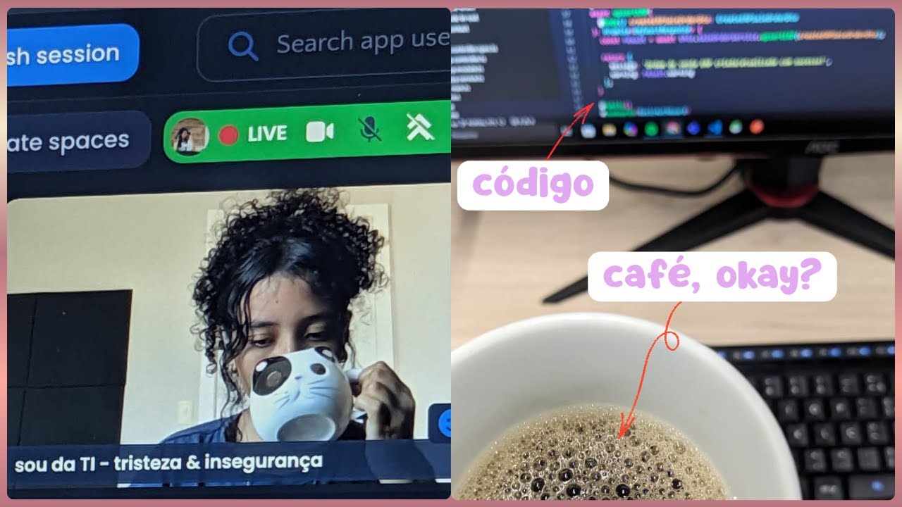 no estágio de programação, ótima semana bb 💋