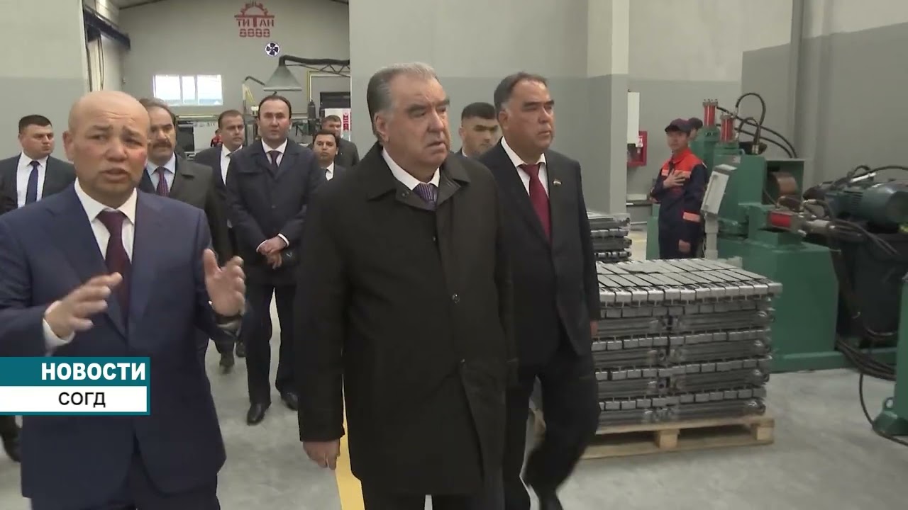 Президент   Таджикистана  сдал в эксплуатацию производственное предприятие ООО «Титан 8888».