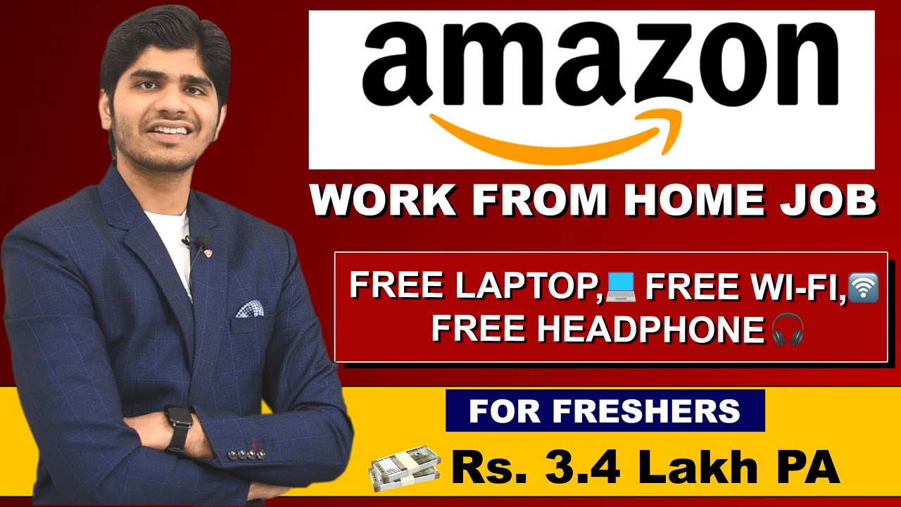AMAZON 2024 Work From Home Job With Free Laptop, Wi-Fi & Internet | Part Time Job