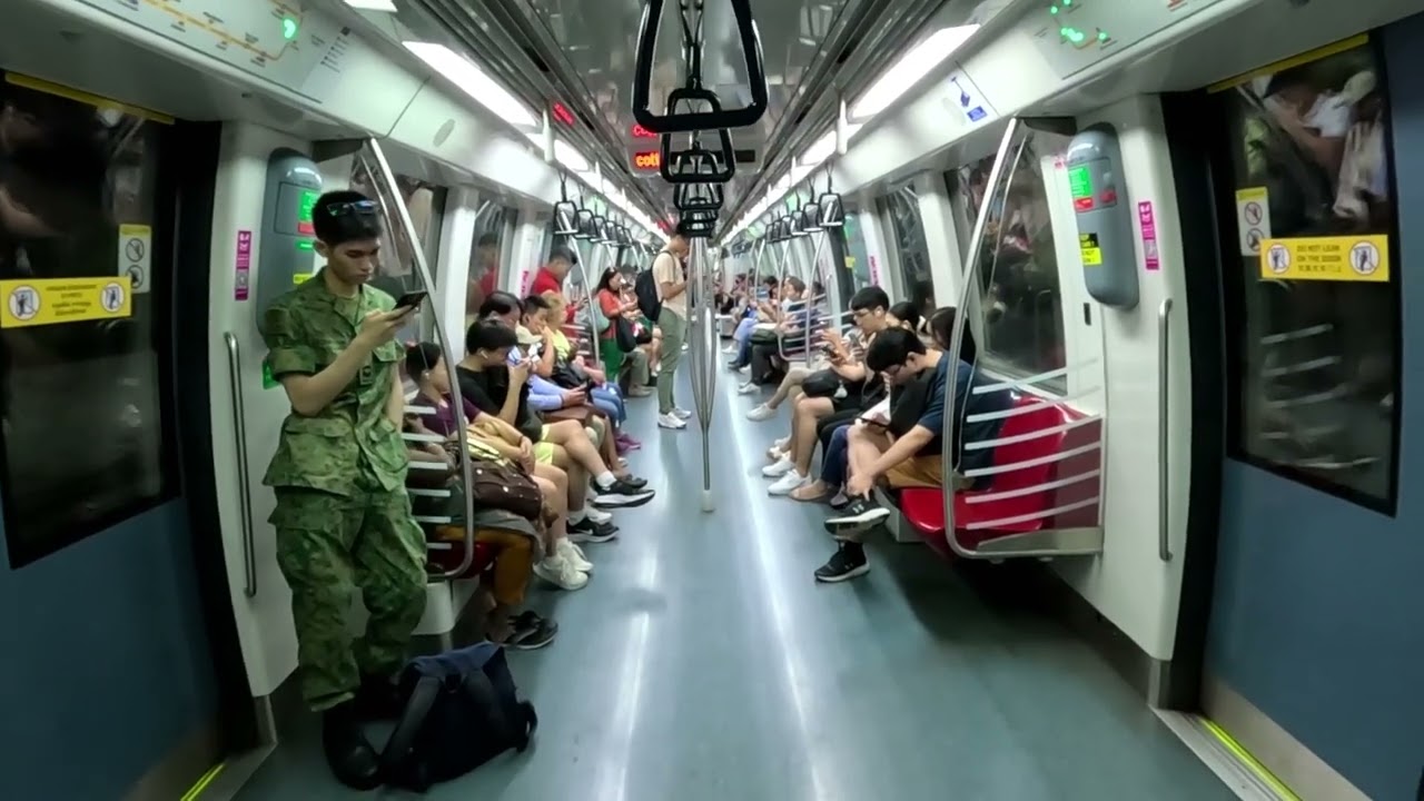 Singapore MRT Ride (CCL) - Lorong Chuan to Caldecott | 2x Escalator | 08/04/25