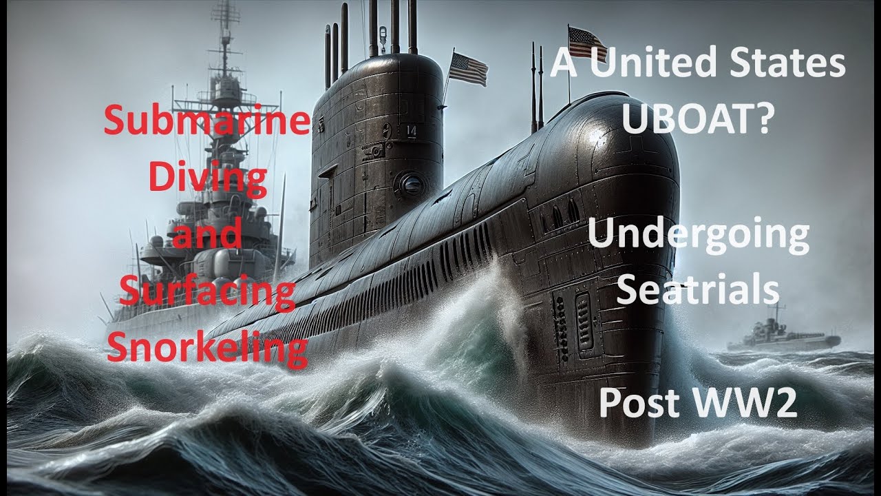 Unbelievable Footage Of WW2 German U-boat Snorkeling And Surfacing 