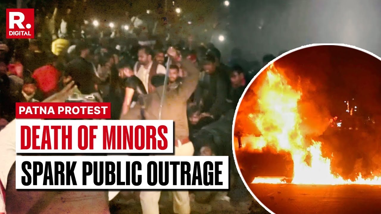 Violent Protest Erupts In Patna After Body Of 2 Children Found Inside Parked Car