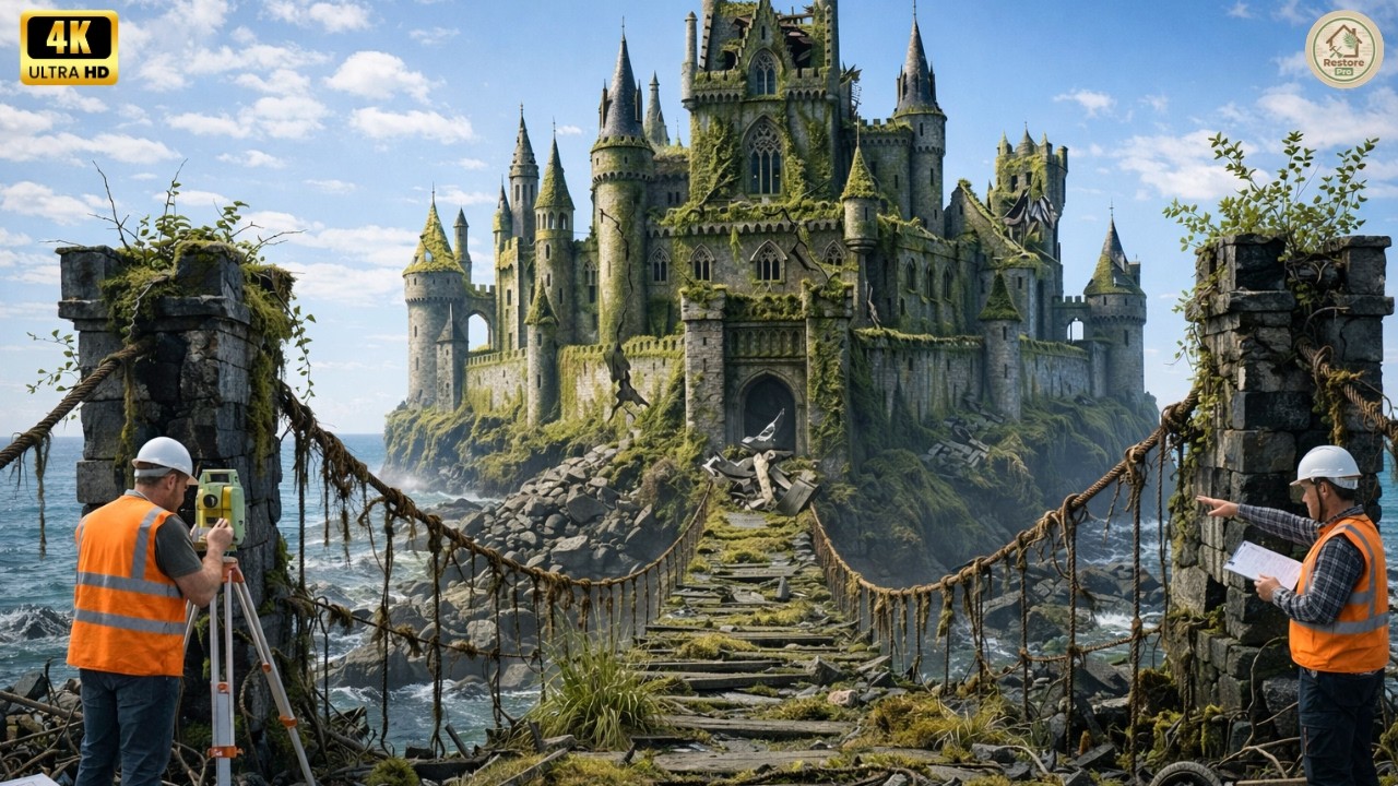 ASMR: Abandoned Castle Transformed into Hidden Luxury Home