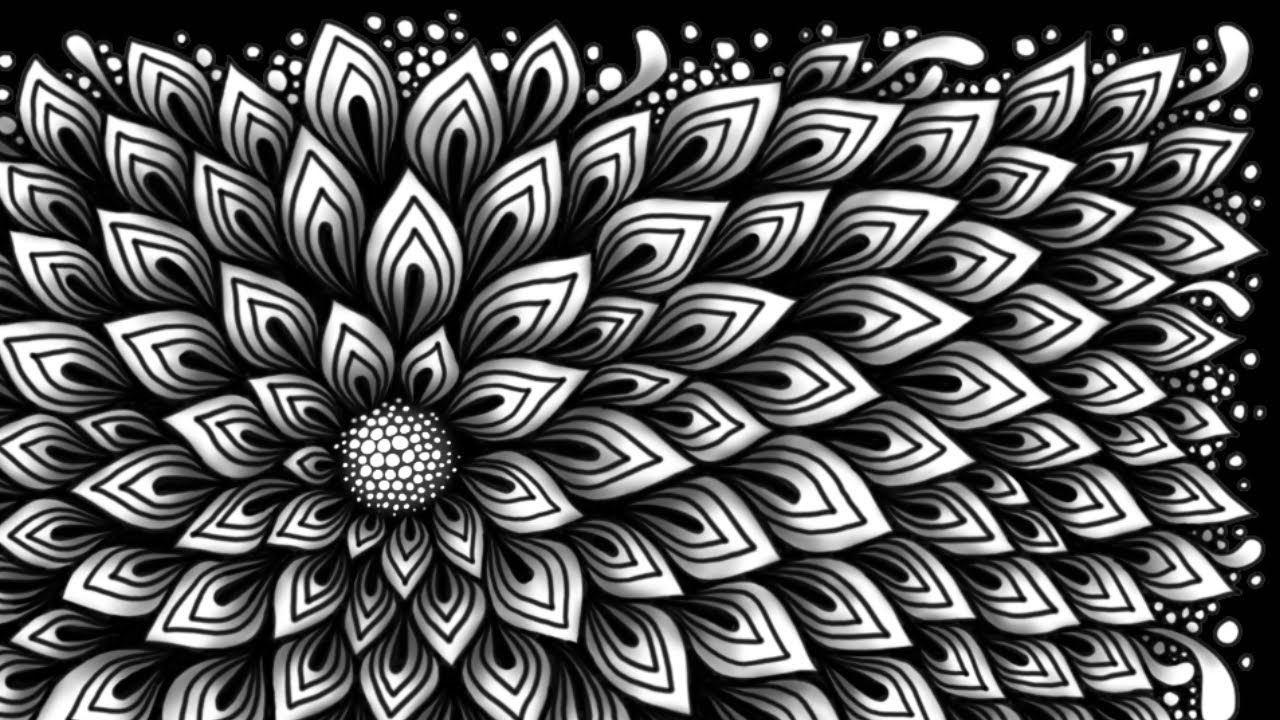 Let's draw flame petals | Miss Betsi’s pattern # 3