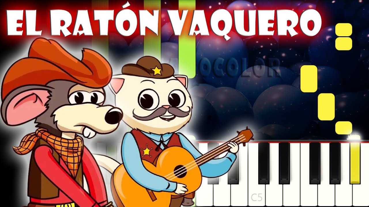 El Ratón Vaquero | Piano Cover | Tutorial | Karaoke