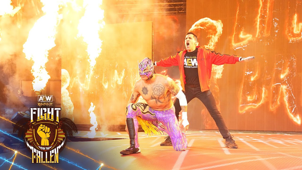 EXCLUSIVE! AEW Rampage entrances for Rey Fenix & Komander! | 8/18/23, AEW Rampage