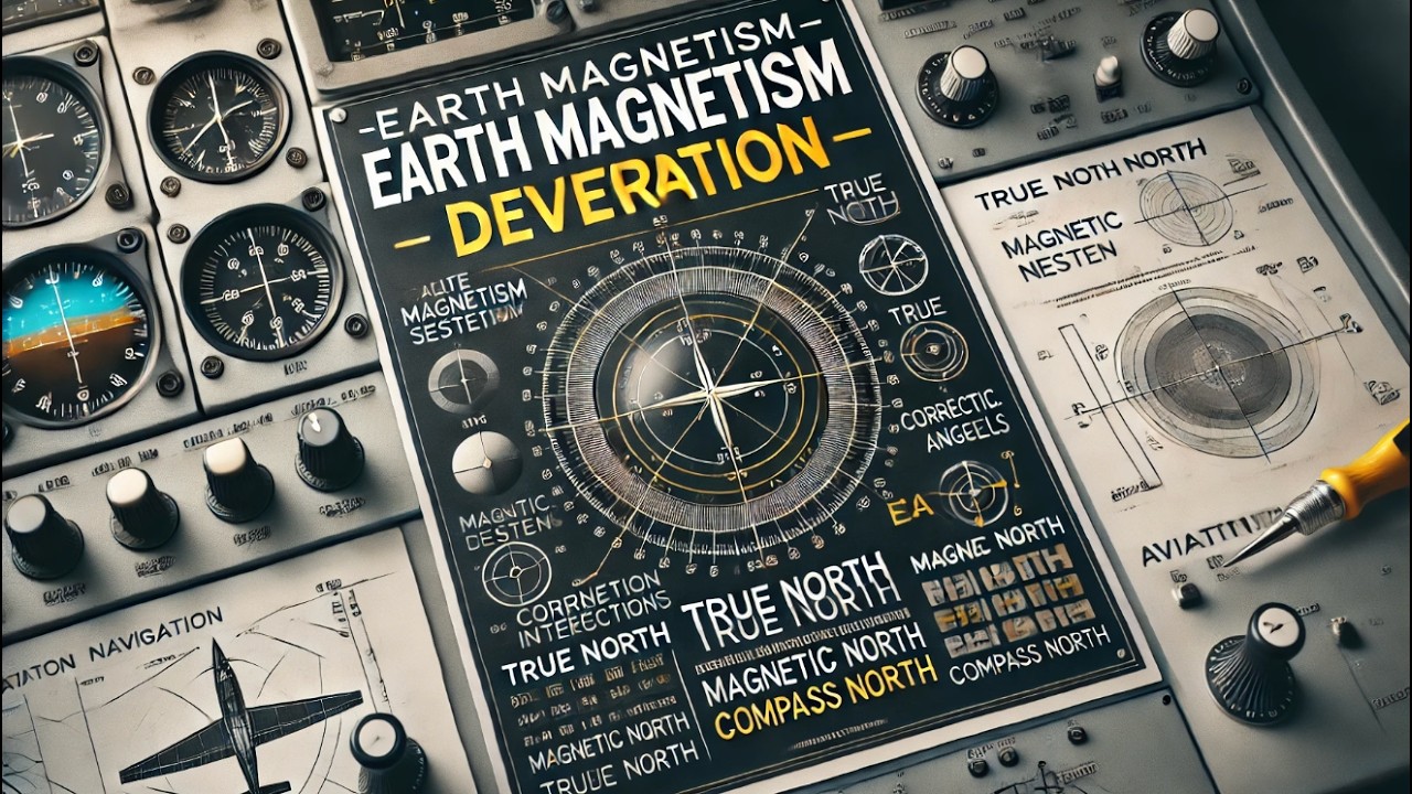 ATPL Training   General Navigation #15 Earth Magnetism   Deviation