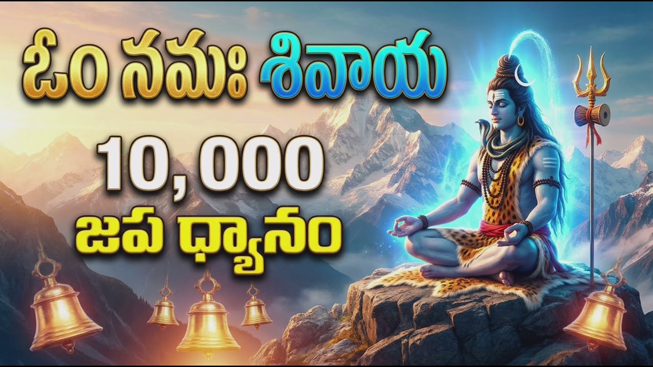 ఓం నమః శివాయ | 10,000 జప ధ్యానం | శివ భక్తి శక్తివంతమైన మంత్రం