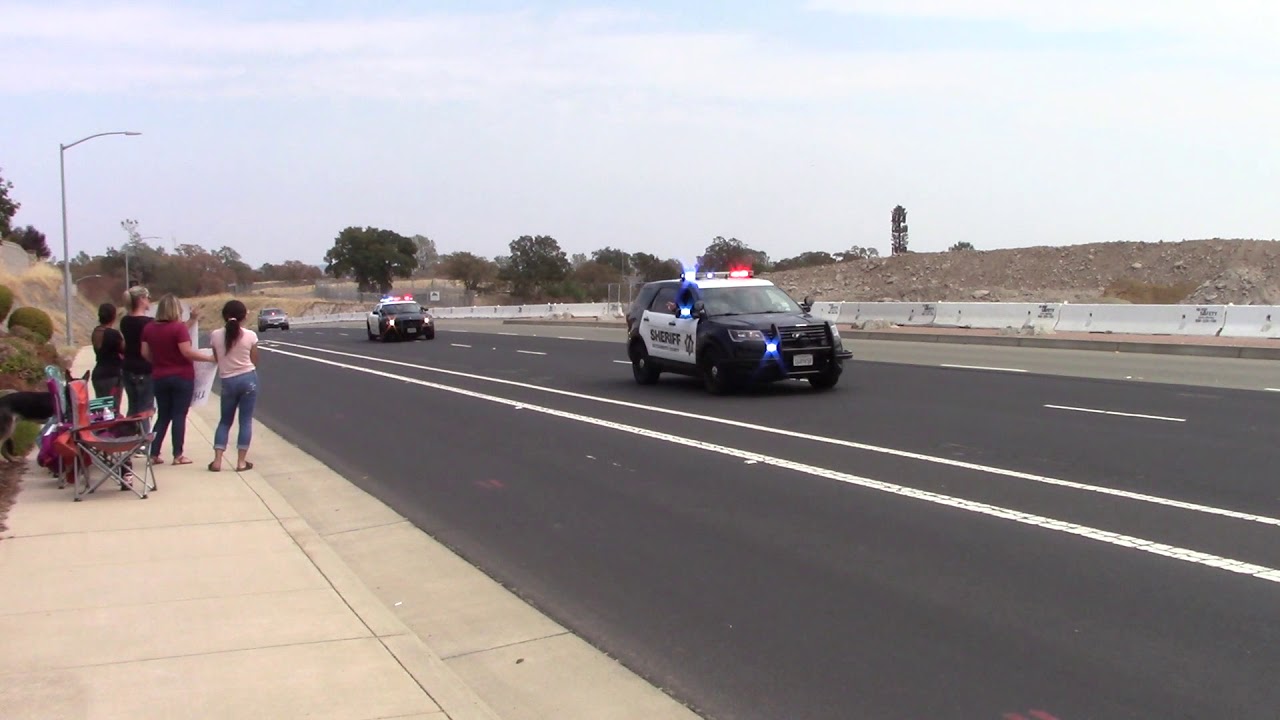 Funeral Procession For Sacramento County Sheriffs Dept. Deputy Robert French
