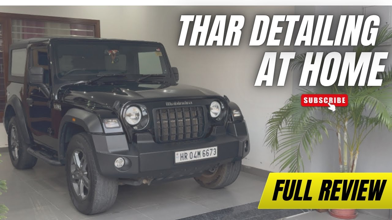 How i Do Car Wax At Home | Thar Detailing | wavex Wax | Thar Wax | Pankaj Choudhary | #PCGK | 