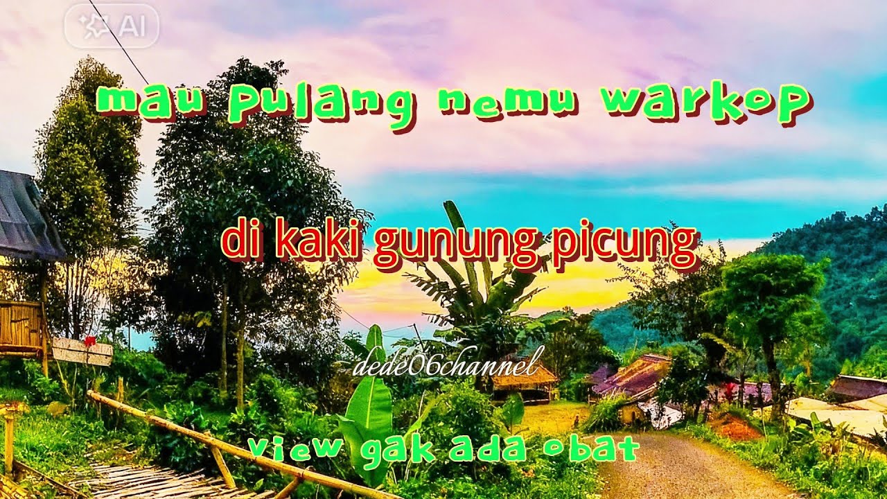 Warkop gunung picung view gak ada lawan ini
