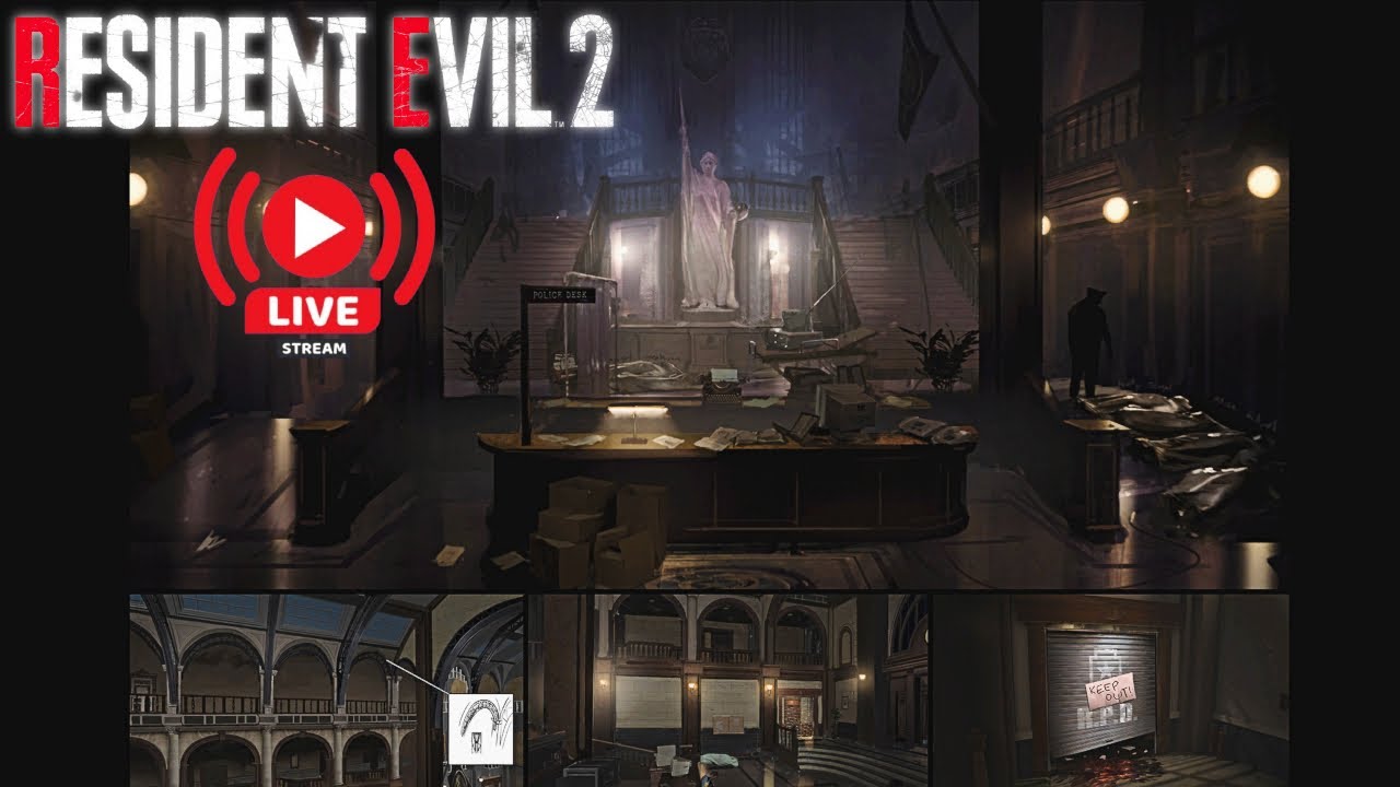 ¿Lograré salir de la Comisaria en el directo de hoy?, RE2 Remake Directo #1 (Cap. #3)