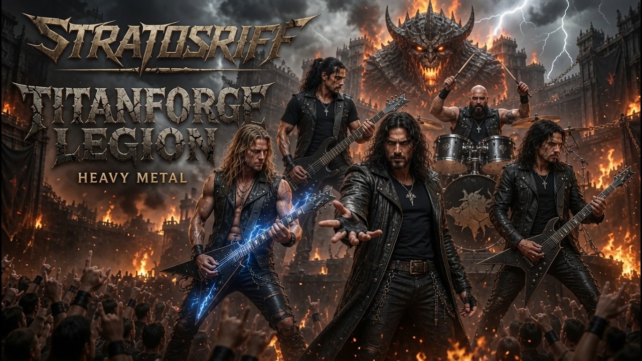 ⚔️ TITANFORGE LEGION | Full Heavy Metal Album 2026 by StratosRiff | Titans, Steel & Arena Anthems
