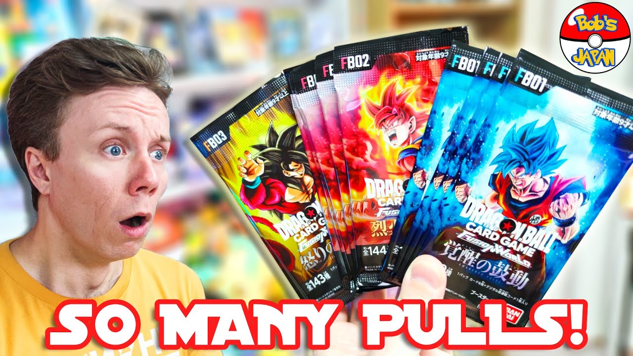Insane Dragon Ball Super Fusion World Pack Opening! Super Rare Pulls from 3 Sets!