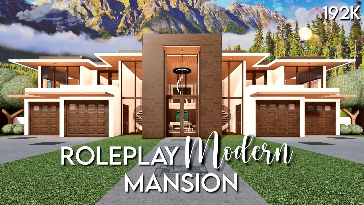 Roleplay Modern Mansion | 192k |Bloxburg House Build |