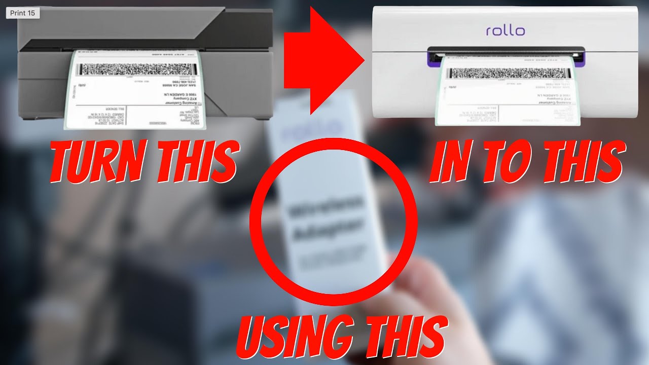 Turn your Rollo Wired Printer to Wireless