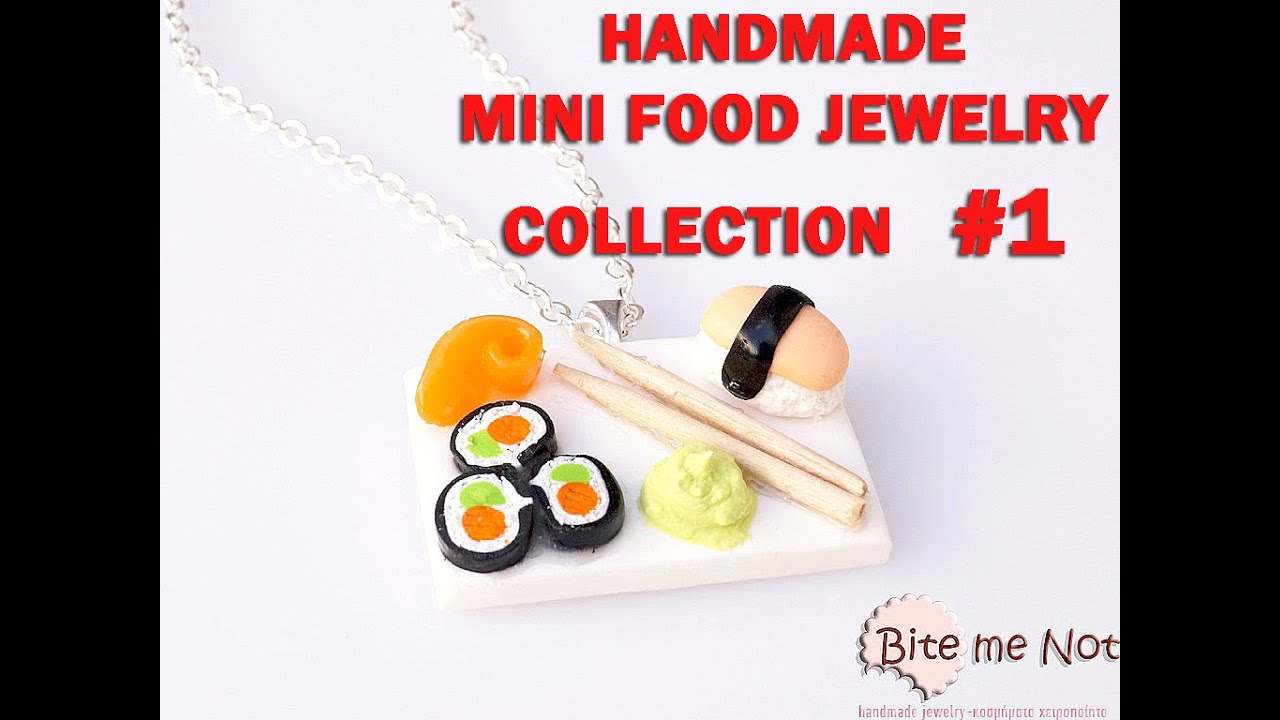 Handmade Miniature Food Jewelry from Polymer Clay: Collection #1 from Bite me not jewels