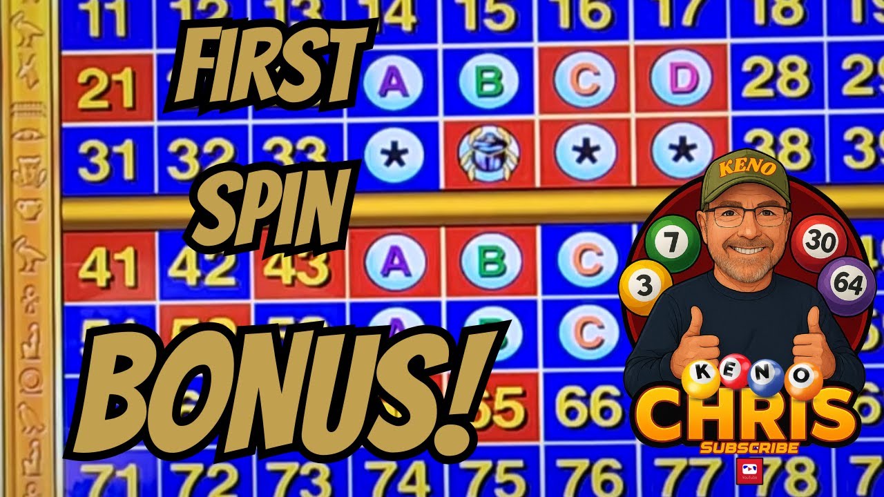 INSANE First Spin Bonus! 4-Card Cleopatra Keno Max Bet | Can We Double Again?