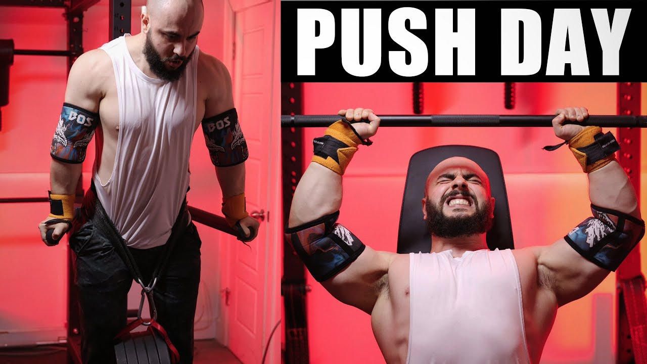 High Intensity Push Day | 250lb/113kg Dip!
