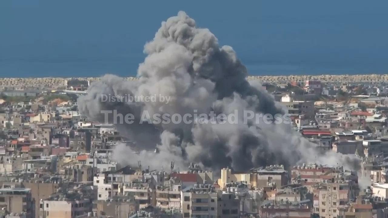 Explosions on Beirut's skyline as Israel says it has carried out airstrikes in the city