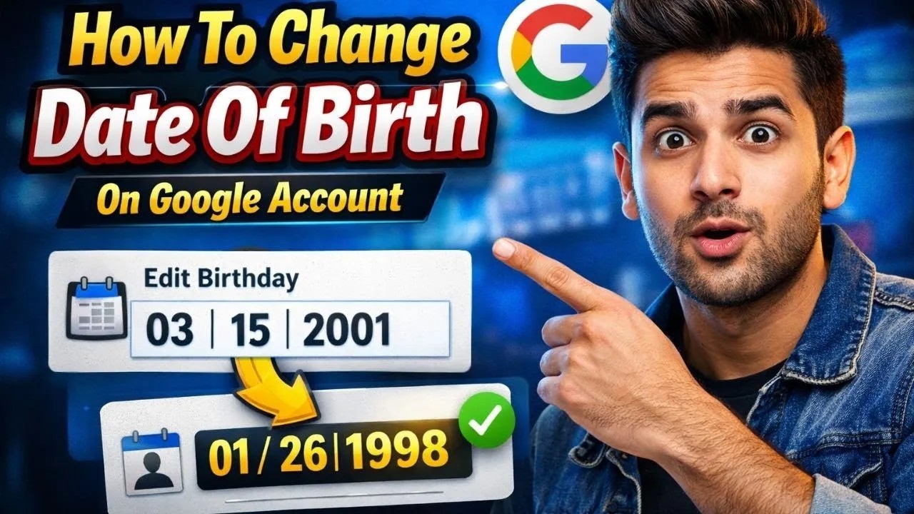 How To Change Date of Birth on Google Account in 2026