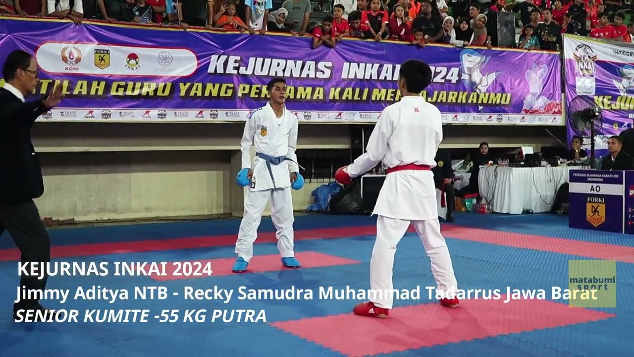 KEJURNAS INKAI 2024 | Jimmy Aditya VS Recky Samudra Muhammad Tadarrus | SENIOR KUMITE -55 KG PUTRA