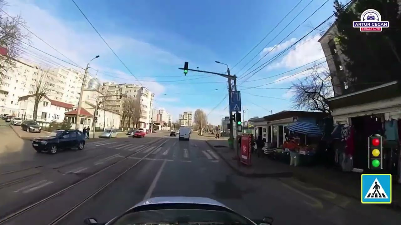 Traseu de examinare Iași - str. Moara de Foc