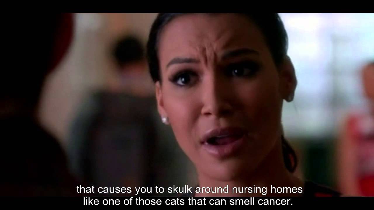 GLEE- Santana's +1Min Rant To Kurt | Jagged Little Tapestry [Subtitled] HD