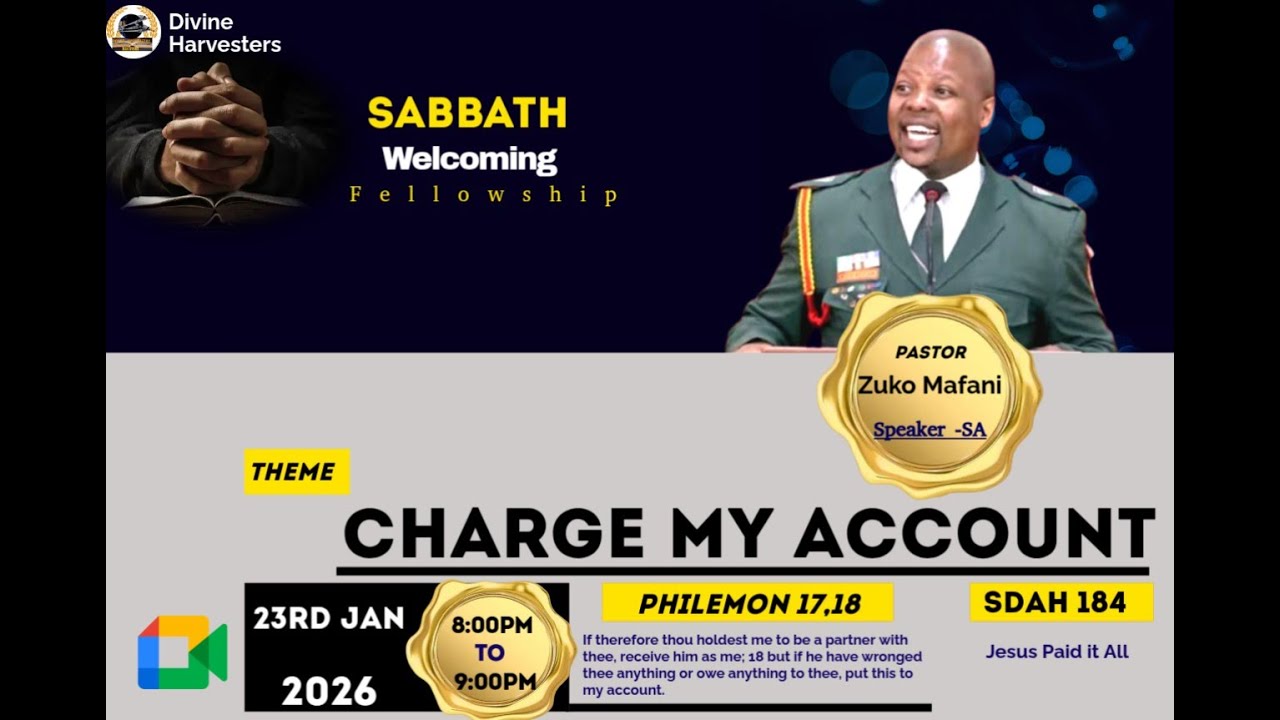 Charge my Account | Pastor Zuko Mafani