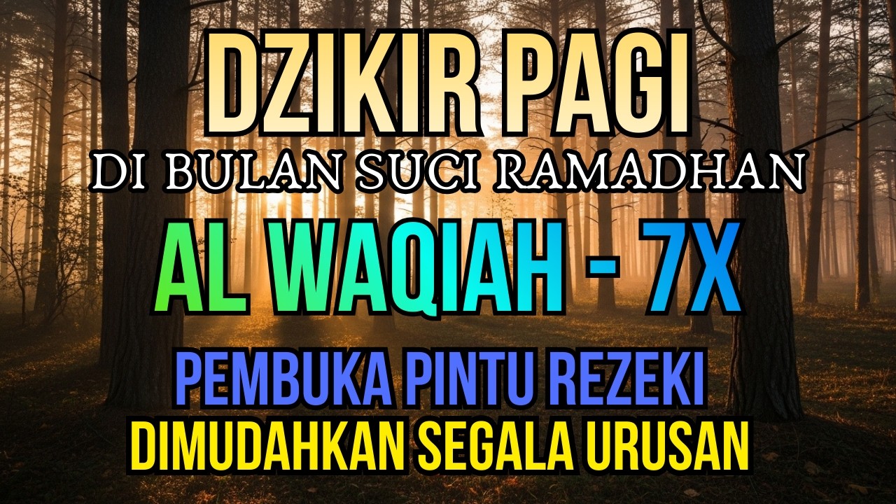 💥 JANGAN LEWATKAN SETIAP PAGI! Al Waqiah Pelancar Rezeki & Urusan