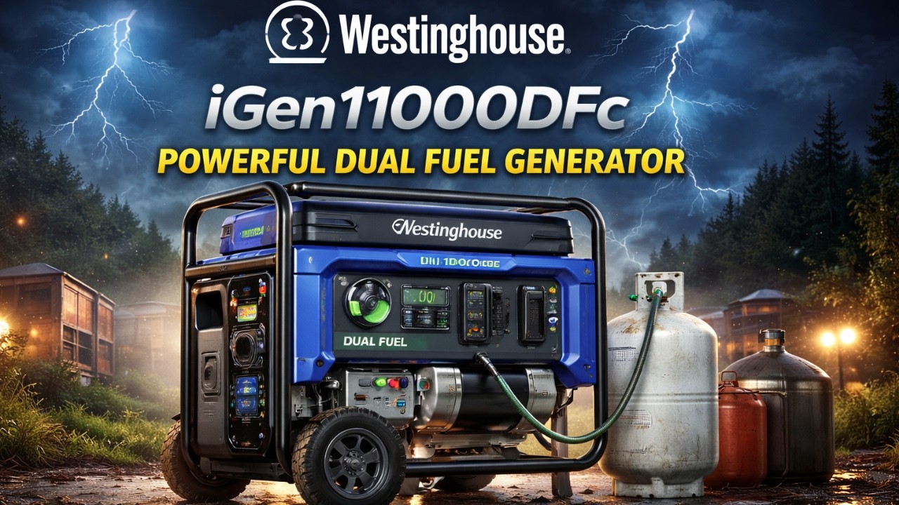 «Обзор генератора Westinghouse iGen11000DFc – двухтопливный, портативный и мощный!»