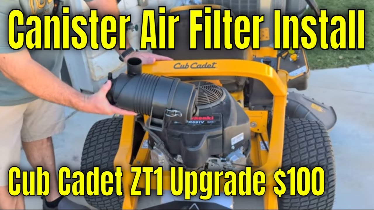 Upgrade Cub Cadet ZT1 Kawasaki FR Air Filter To a Donaldson Style Canister Air Filter