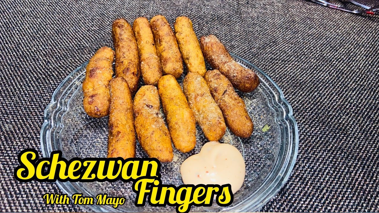 Schezwan Fingers with Tom Mayo dip | The Fine Plate