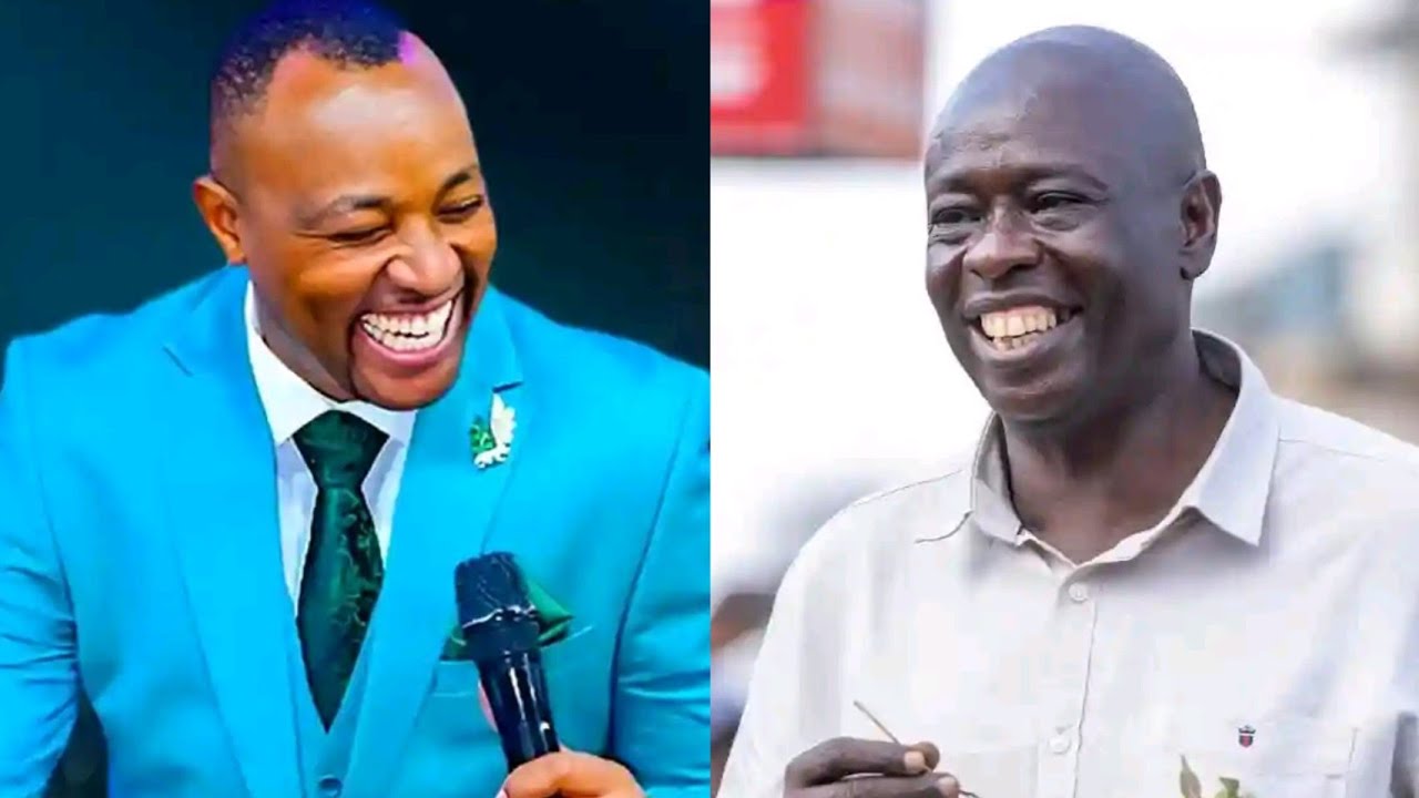 Bishop Ben Kiengei breaks DP Gachagua ribs with laughter during Sammy Muhia Ordination at Naivasha!