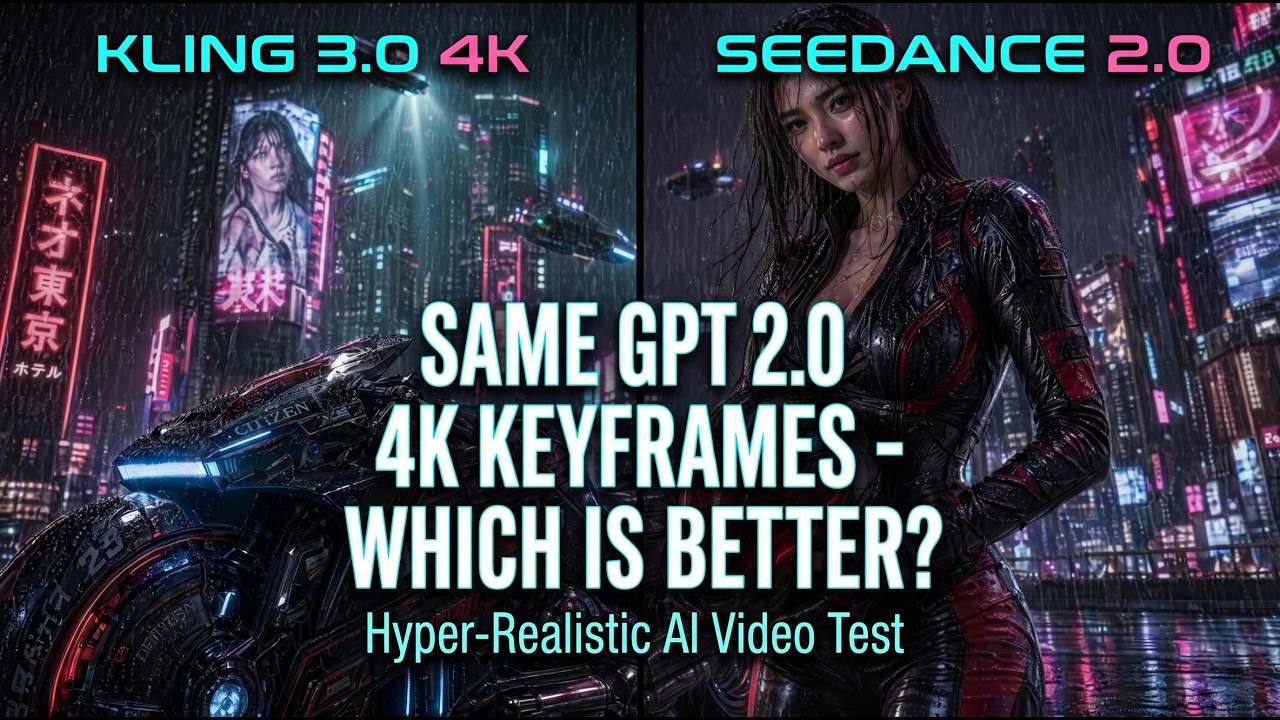 Kling 3.0 4K vs Seedance 2.0 &ndash; The Ultimate Hyper-Realistic AI Video Comparison 2026!